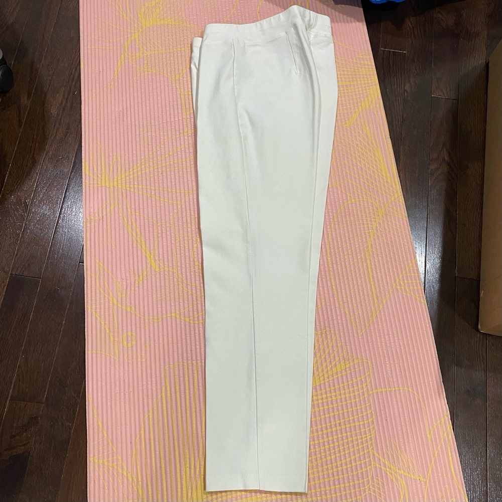 Eileen Fisher Cream Ankle Pants